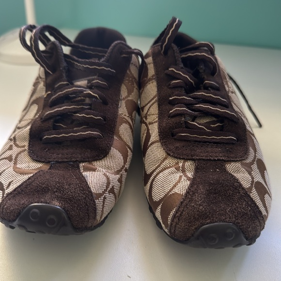 Coach logo brown shoes snickers 7 - Picture 10 of 10